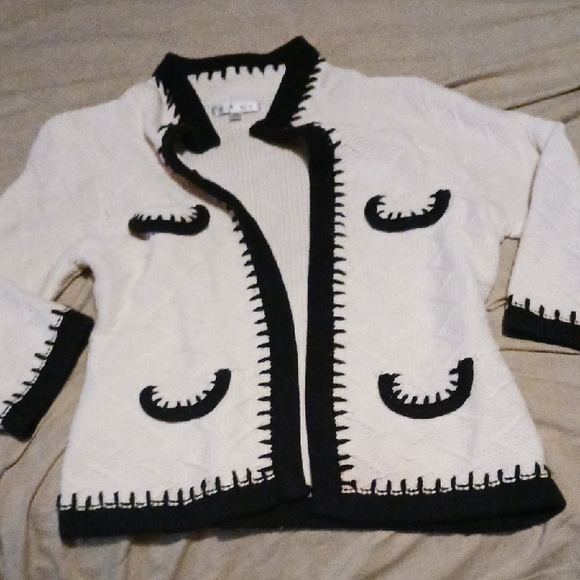 CAbi Women's Elegant Cream Sweater - Picture 1 of 7